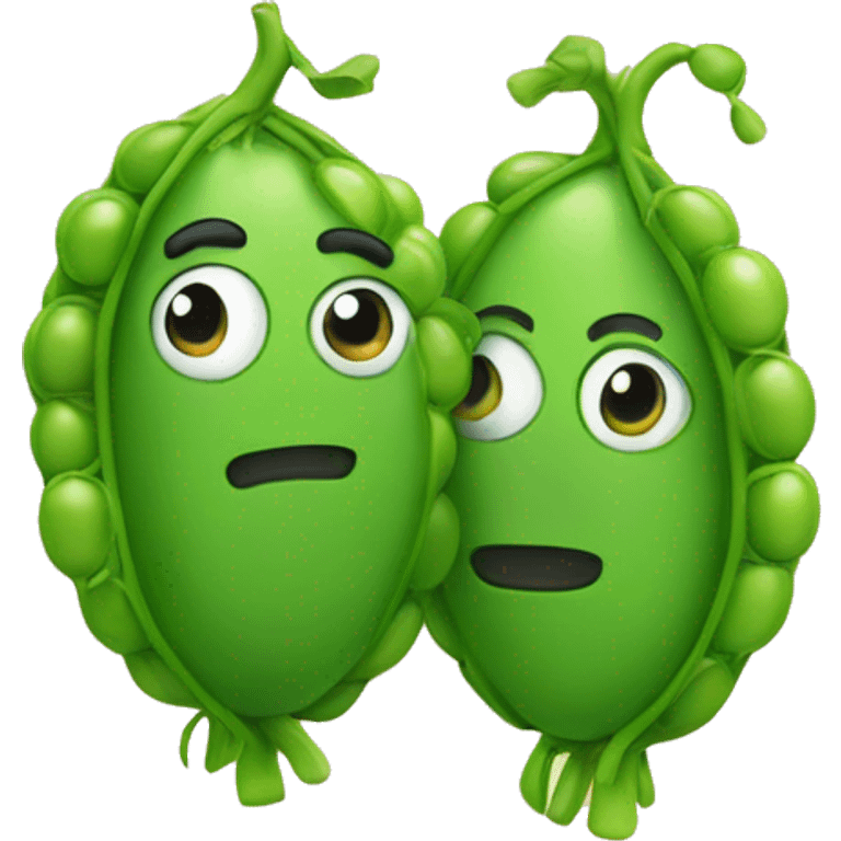 Two best friend peas  emoji