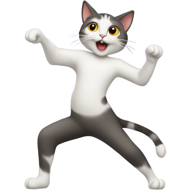 Cat dancing emoji