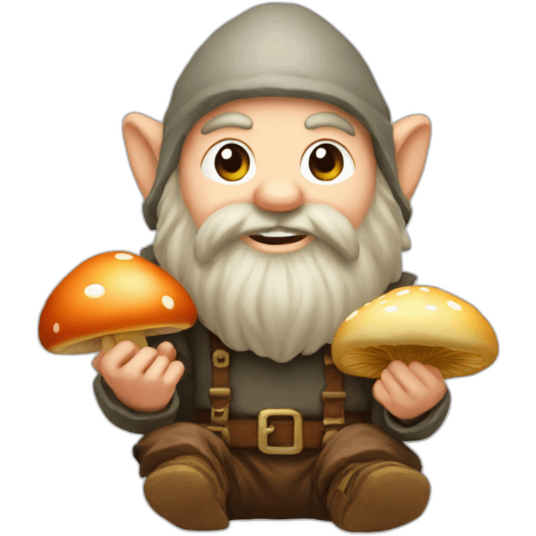 Dwarf eat mushrooms  emoji