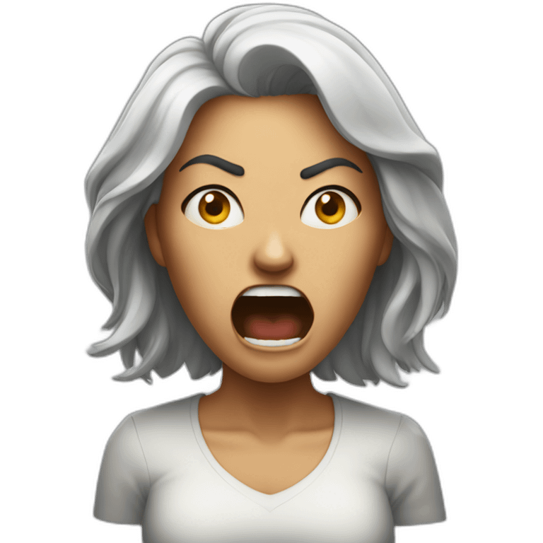 Enraged woman emoji