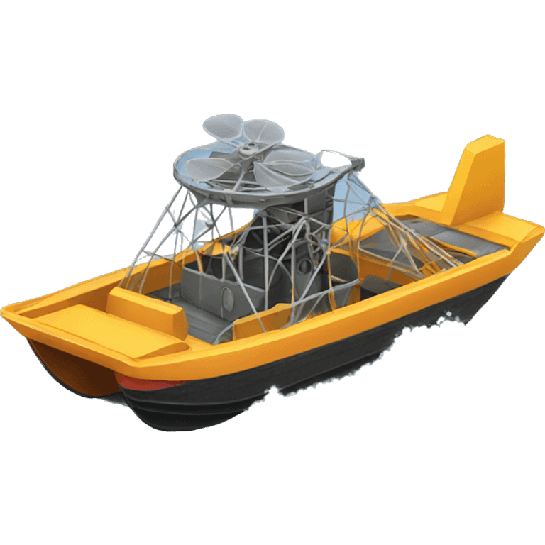 Airboat with propeller  emoji