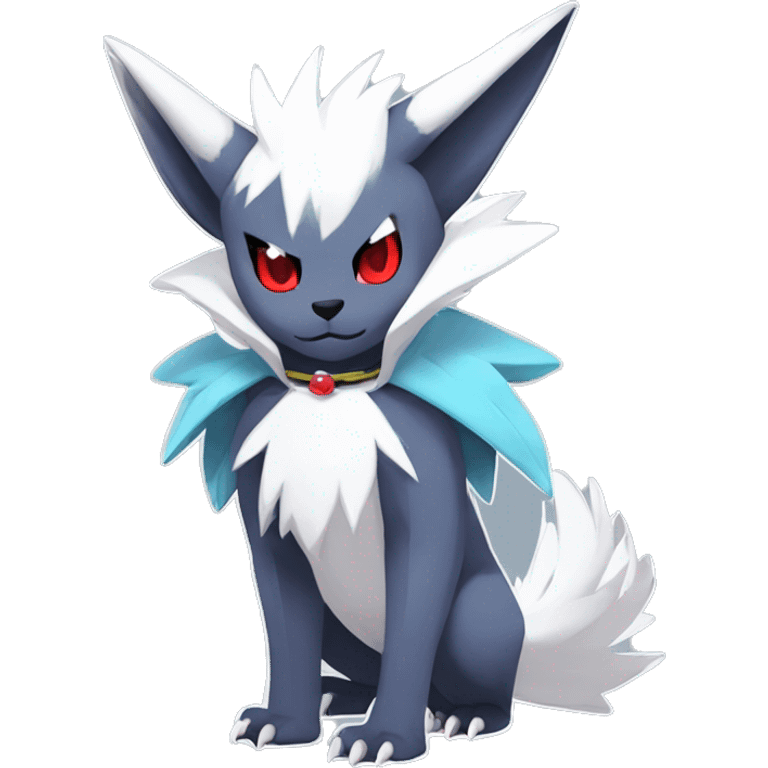 Cool Edgy Absol-Zangoose-Sneasel-Quilava with a collar on, full body emoji