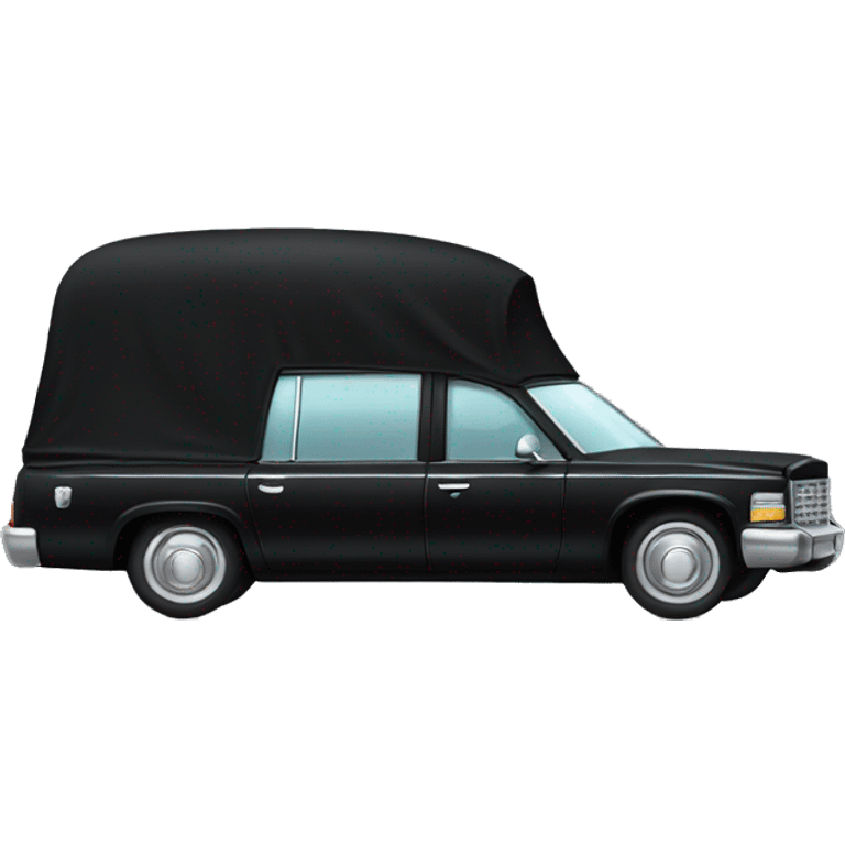 Black hearse  emoji