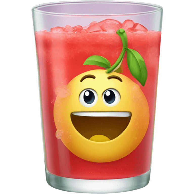 fruit punch in a glass emoji