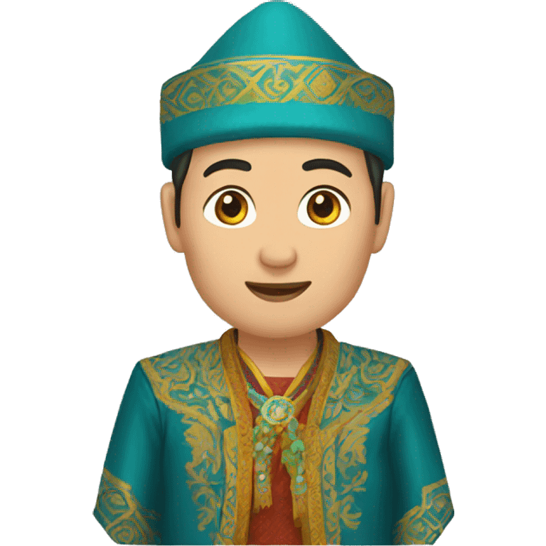 kazakh man in traditional clothes emoji