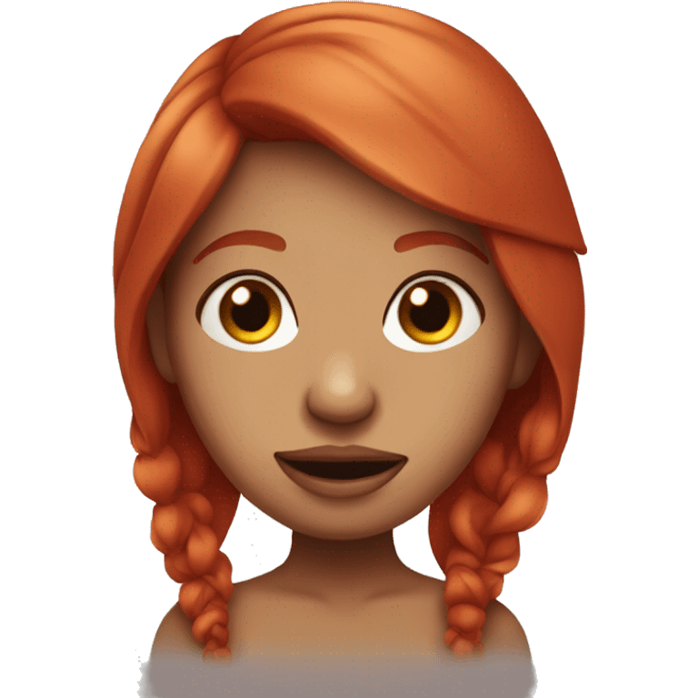 Red head girl with septum piercing emoji