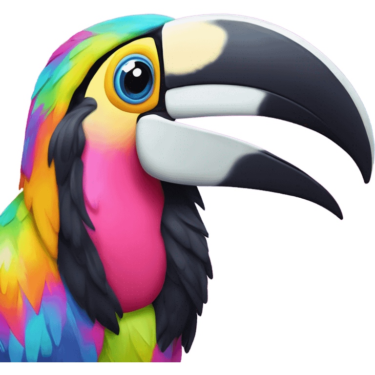 Lisa frank toucan ￼ emoji