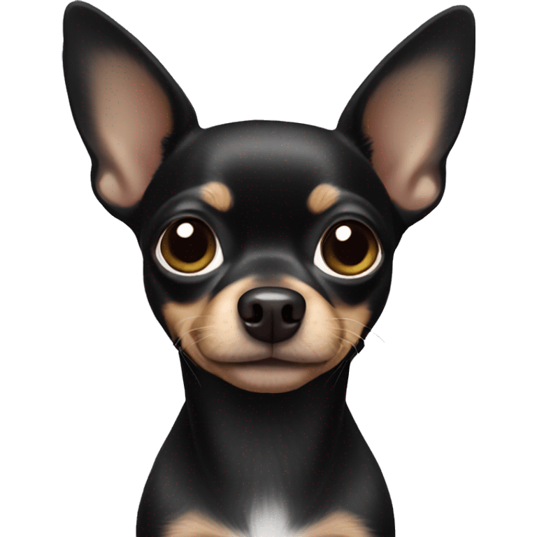 Black chihuahua  emoji