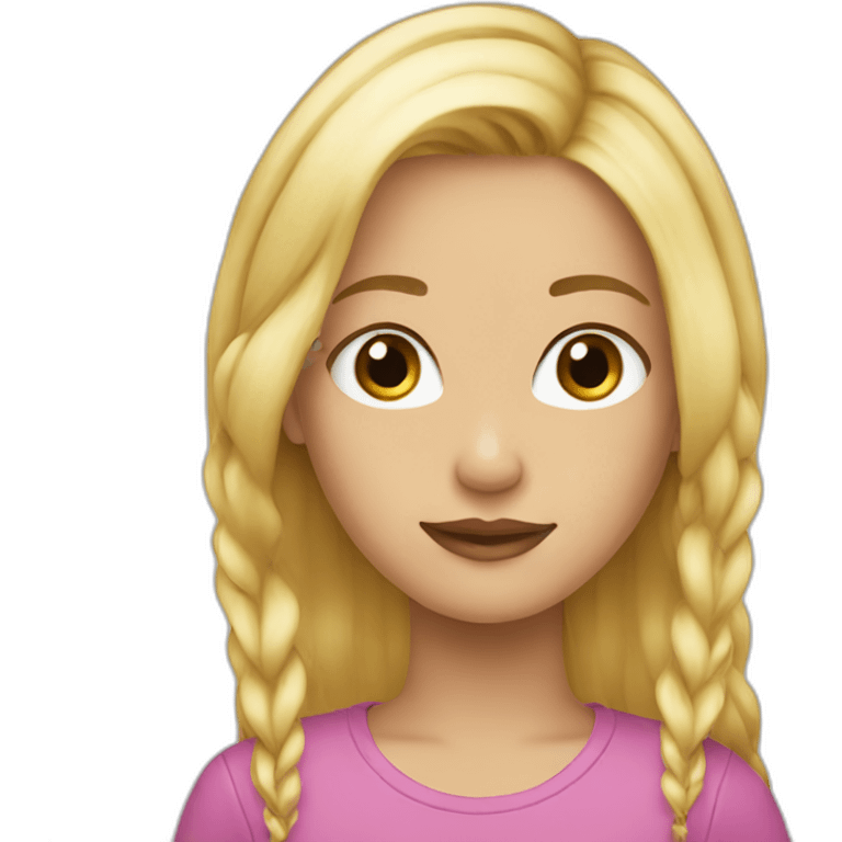 girl blond long hear/barber emoji