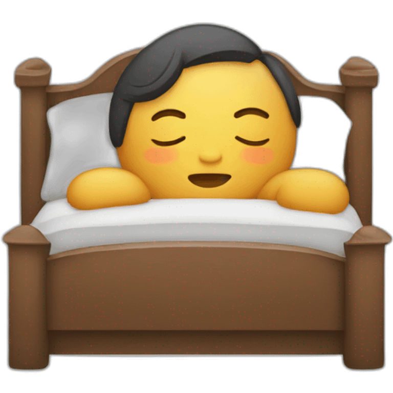 sleeping on bed emoji