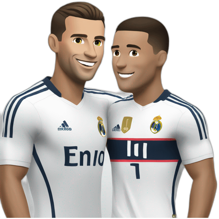 Macron avec ronaldo emoji