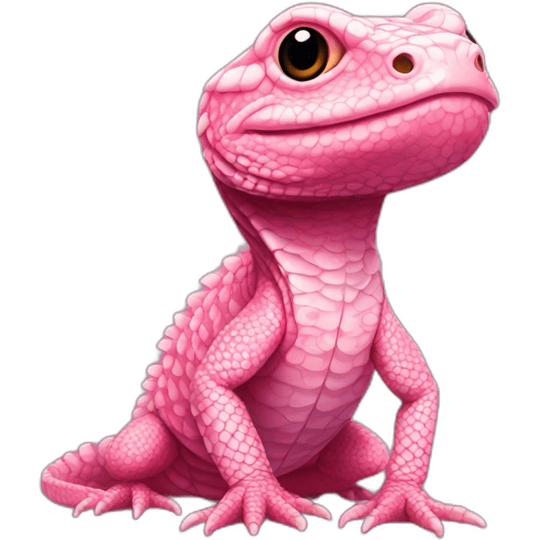 tegu lizard pink emoji