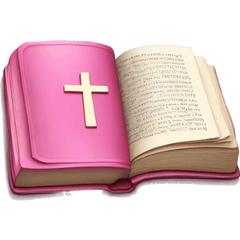 pink bible emoji