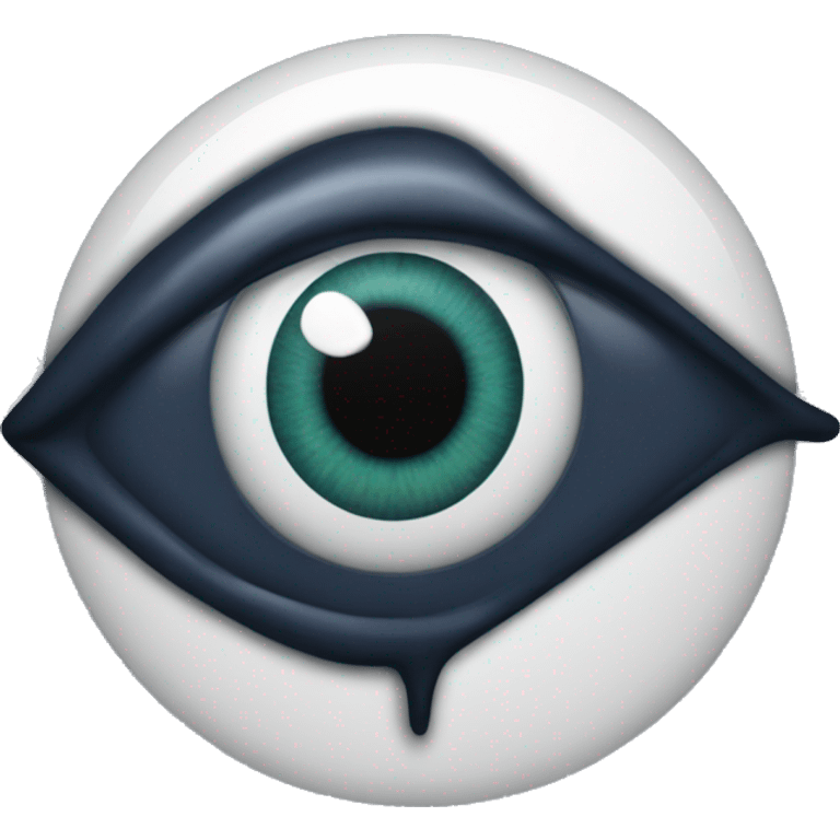 A Evil eye with 444 in it   emoji