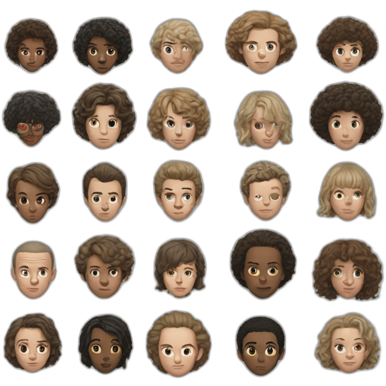 Eleven stranger things emoji