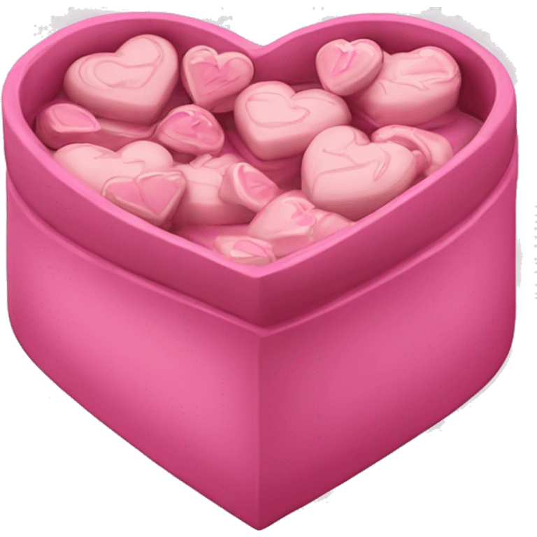 Pink aesthetic Pralinés in a heartbox emoji