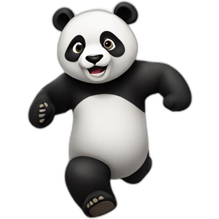 panda is running emoji