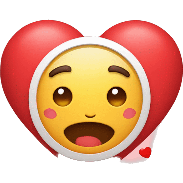 Emoji de un corazón con la letra MyN emoji