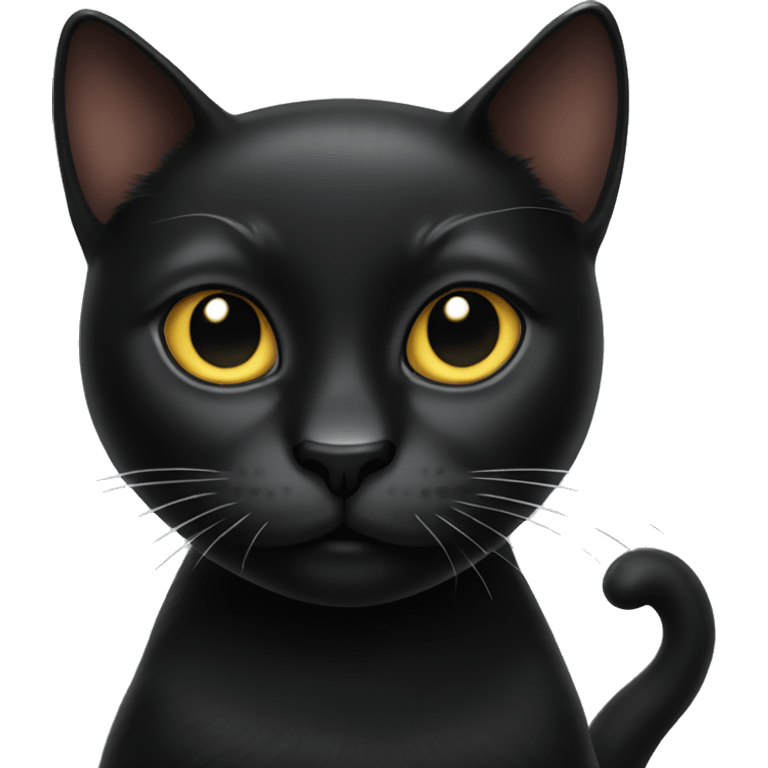 Cool black cat emoji