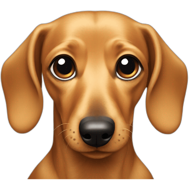 blonde dachshund emoji