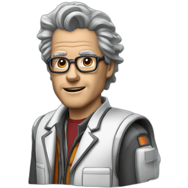 Dr Emmet Brown Back to the future custom emoji