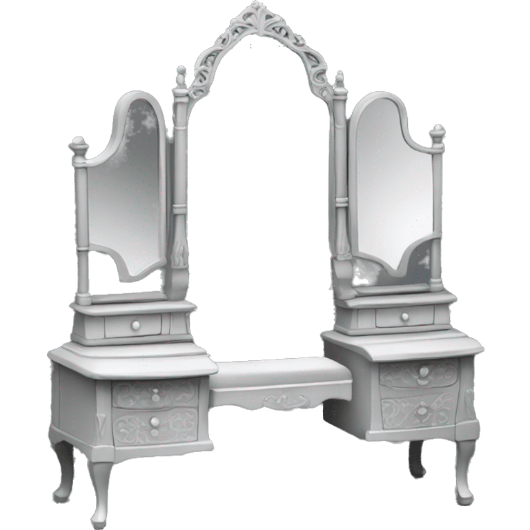 dressing table gothic black emoji