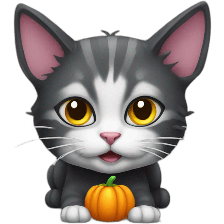 Halloween cat emoji