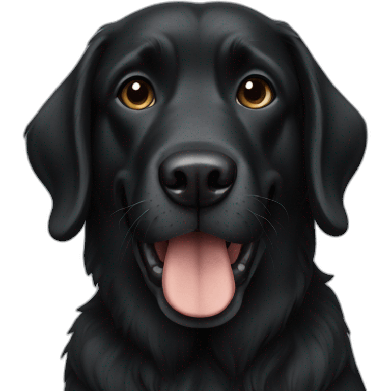 black dog emoji