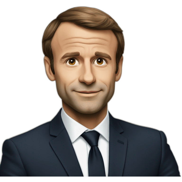 Macron en fin de soirée emoji