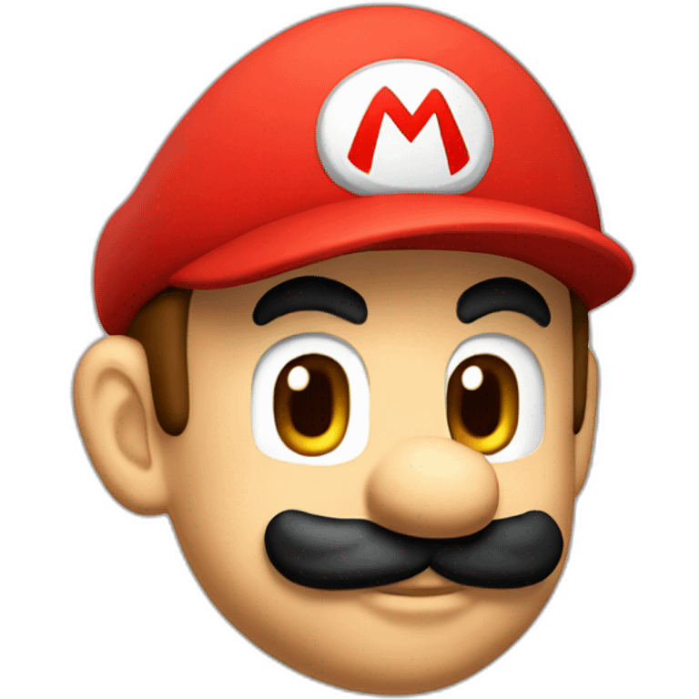 Mario avec casquette rouge emoji