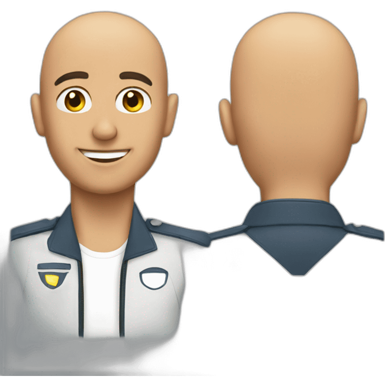 bald pilot emoji