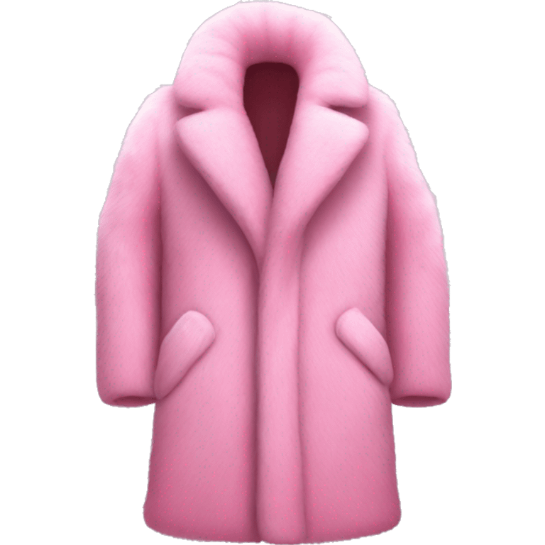 Luxurious Pink fur coat emoji