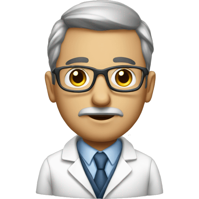 a hard working optimstic scientist emoji