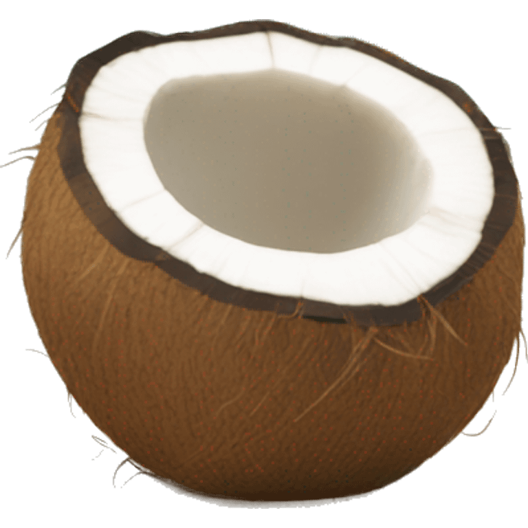 Coconut at the beach  emoji