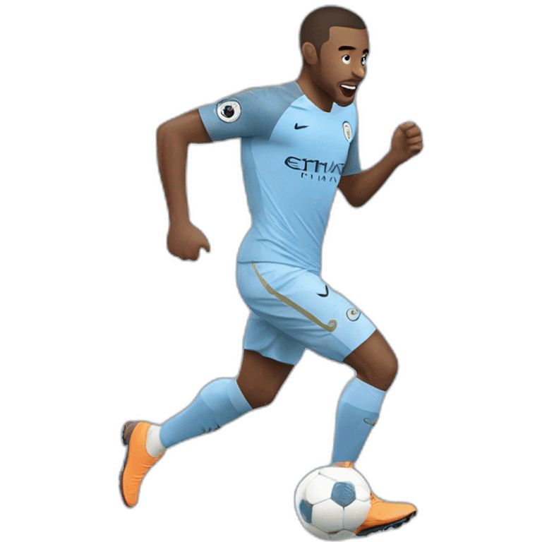 manchester city player running emoji