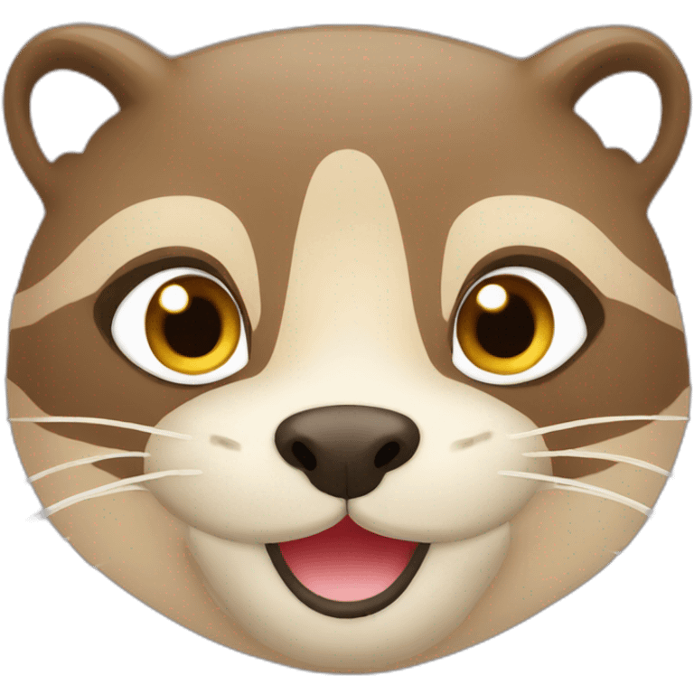 Loutre sur un chat emoji