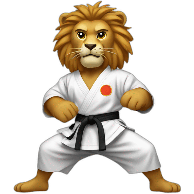 Karate lion emoji