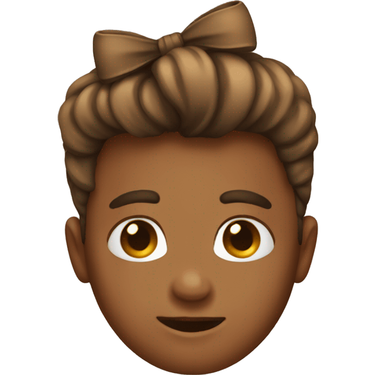 Brown bow emoji emoji