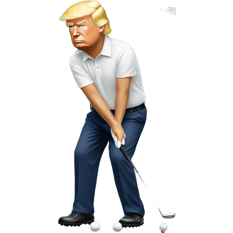 Donald trump golfing emoji