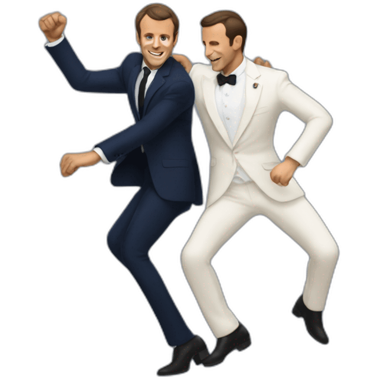 Emanuel macron dancing salsa emoji