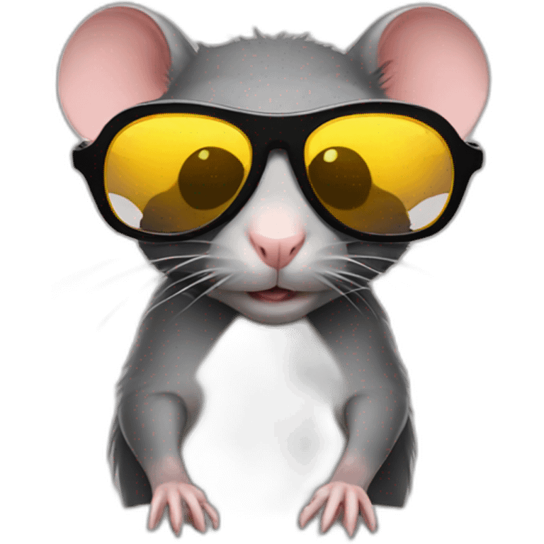 rat with sunglasses emoji