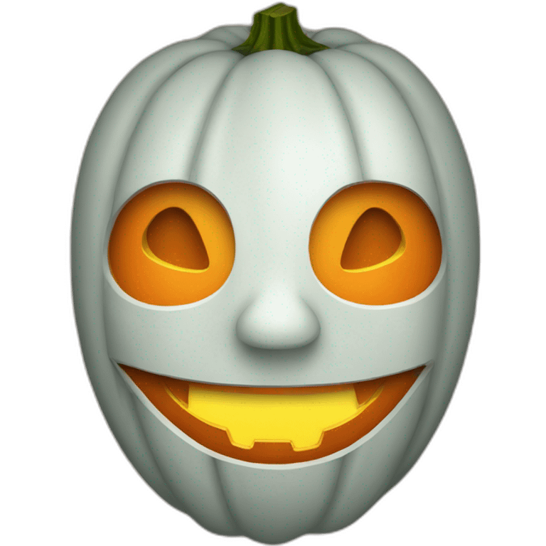 jason orange mask combined with a smiling pumpkin emoji