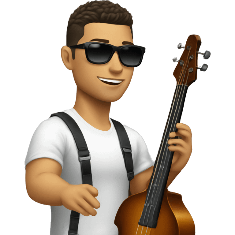 ronaldo playing uprigt bass emoji