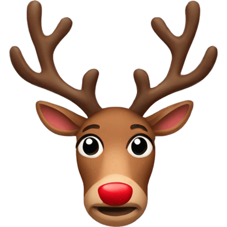 rudolph reindeer emoji