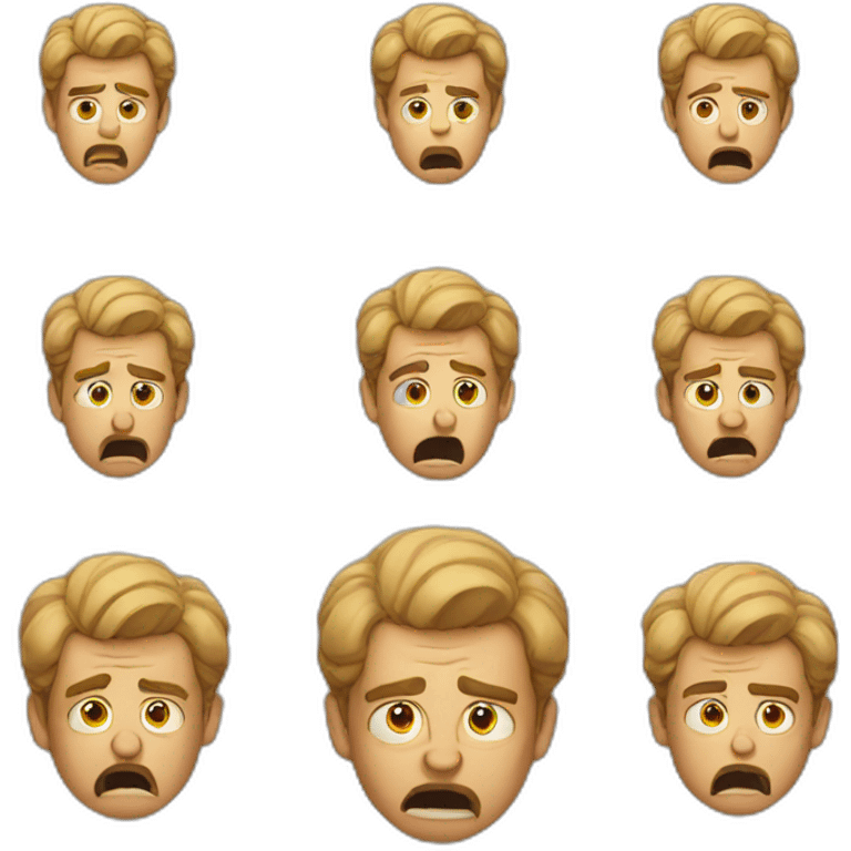 frustrated man emoji