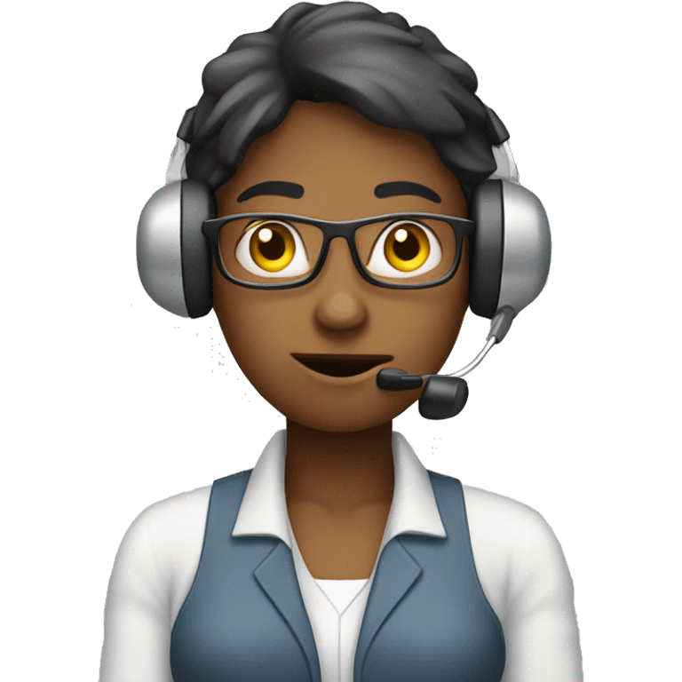 a call center operator who is tired of working emoji