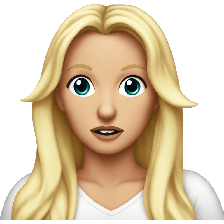 Britney Spears looking confused emoji