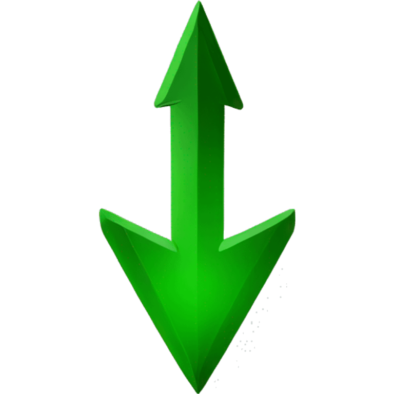 simple green arrow up emoji