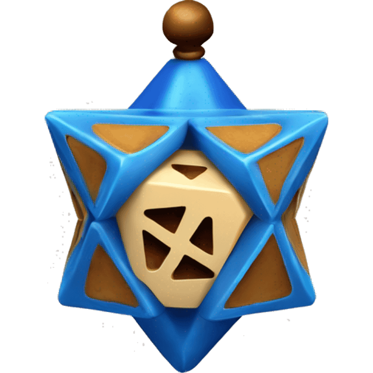 Jewish dreidel a four-sided spinning top, played during the Jewish holiday of Hanukkah emoji