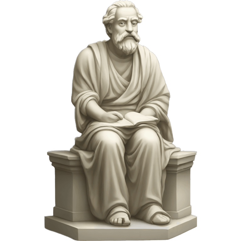 sitting-philosopher-statue emoji